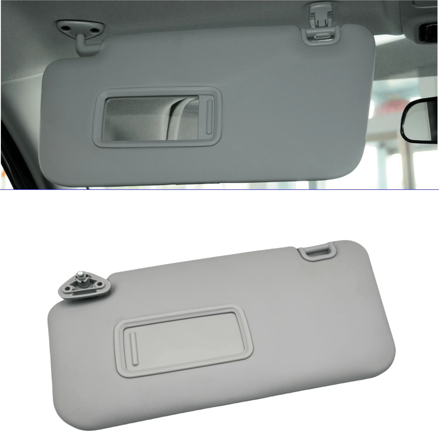 

Серая левая сторона для Subaru Forester 09-13 Автомобильная солнцезащитная панель с внутренним зеркалом для макияжа