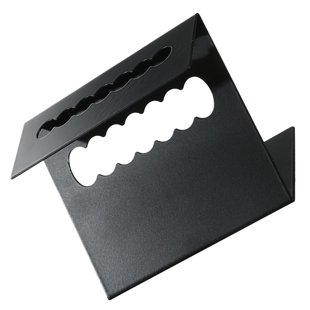 

7 Hole Metal Pen Holder Stand Z Shape Pen Rack For Desk Makeup Nail Art Brush Pen Storage Organizer Display Rack Black 1pc