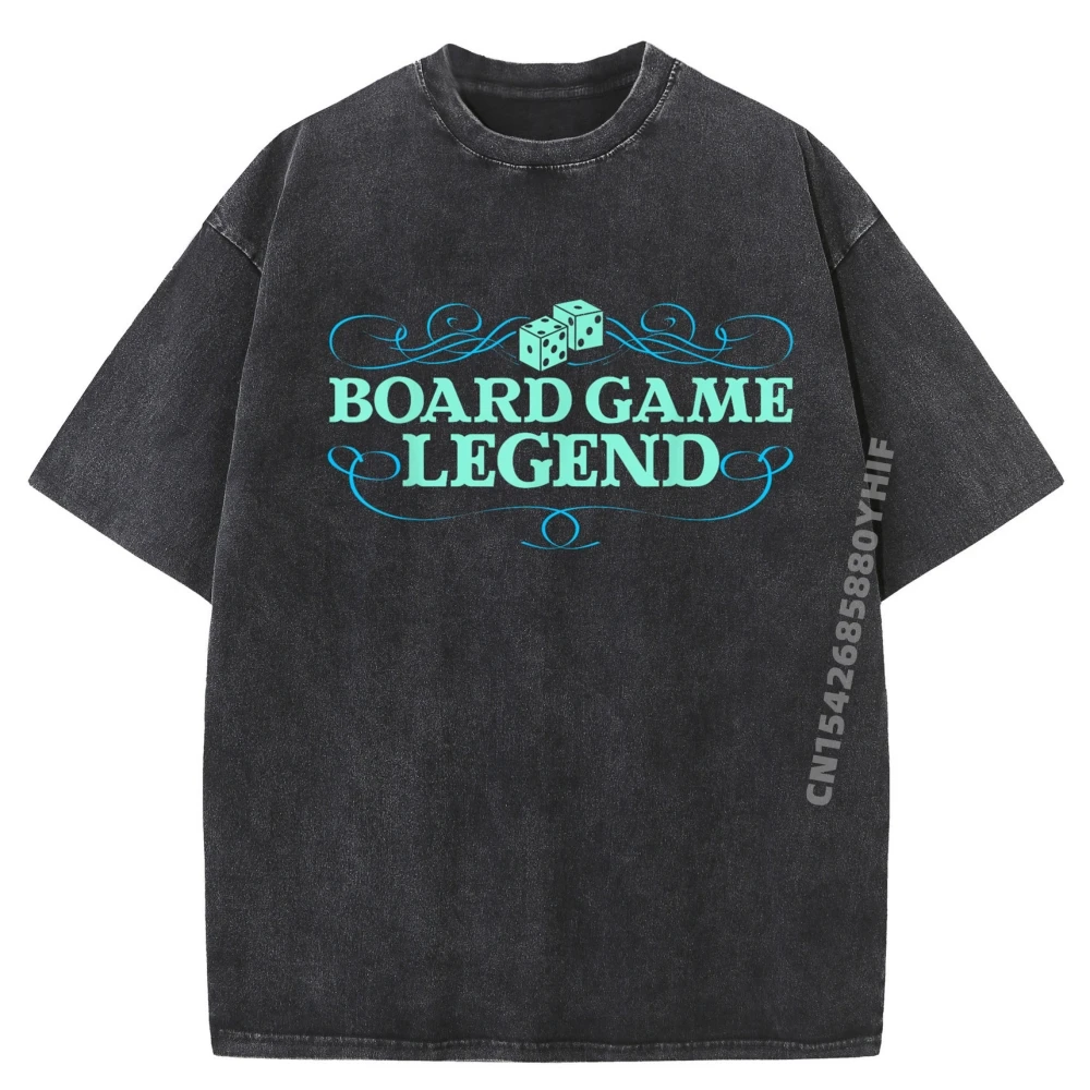 

Latest Printed Tshirt Game Night Adults Board Game Legend Graphic Tees Men's Clothing Loose Washed Tshirt For Men