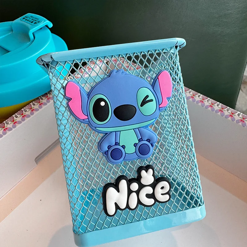 Anime Lilo Stitch Kawaii Penhouder Pennenbakje Desktop Ornament Stitch Penhouder met grote capaciteit Kerst Halloween Geschenken