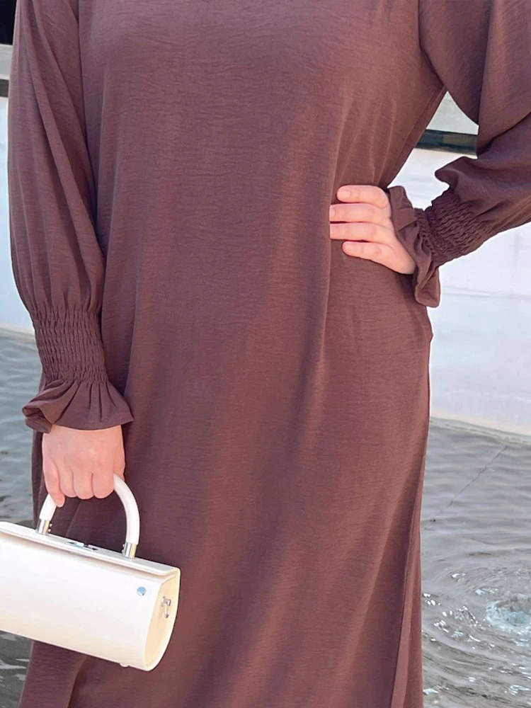 Abaya marocaine pour femmes musulmanes, robe de soirée, robe de prière élégante, manches longues, Ramadan Maxi, robe éducative, Eid Abayas