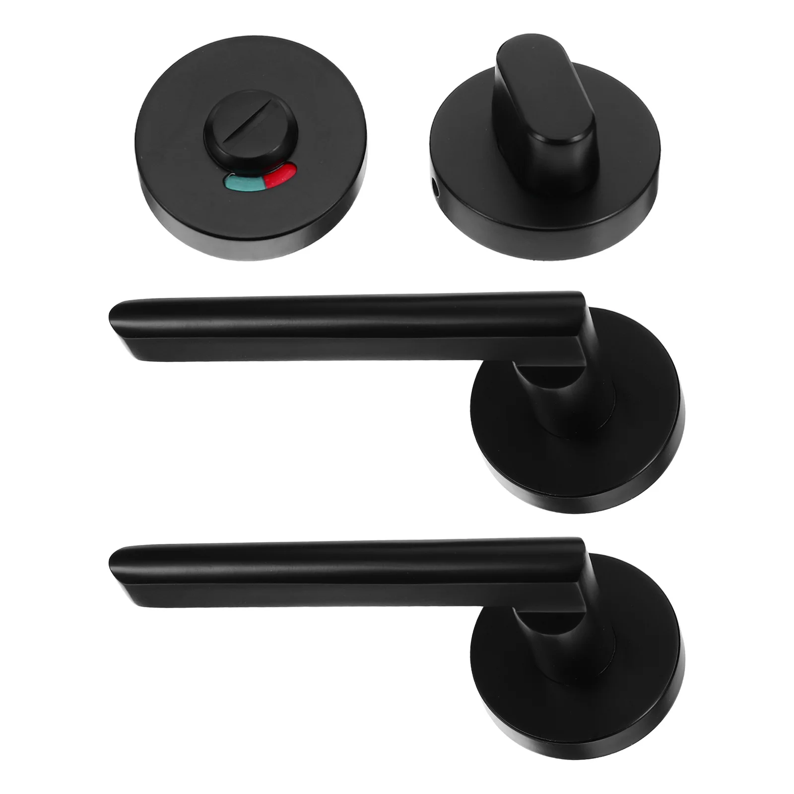 

1 Set Bathroom Privacy Lock Zinc Alloy Toilet Indicator Latch For Public Washrooms, Red Green Occupied Vacant Window, Commercial