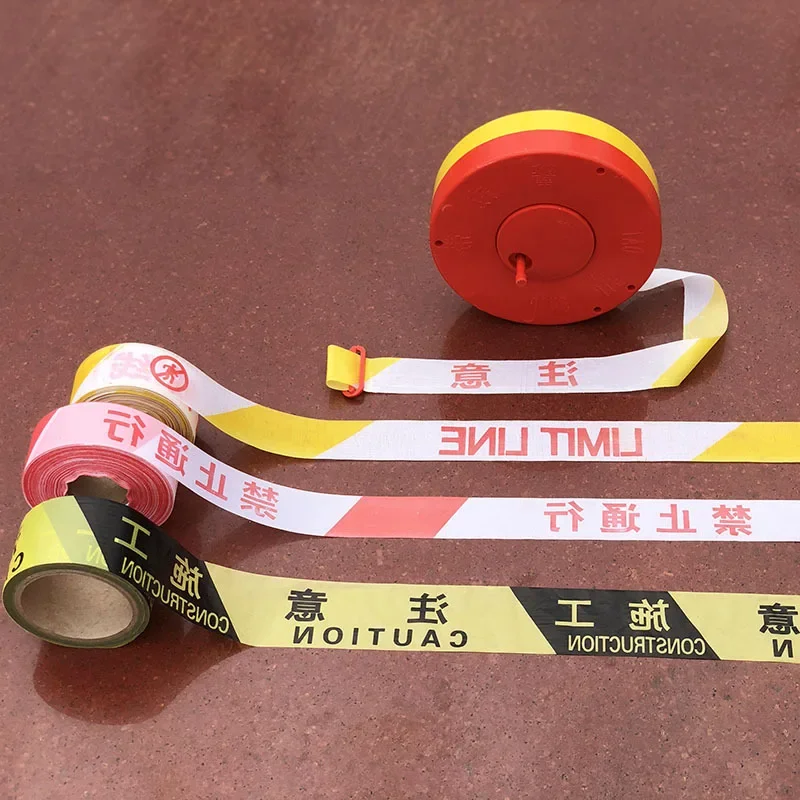 

Canvas Thickening No Passage Warning Line Telescopic Disc Warning Tape Under Construction Isolation Belt