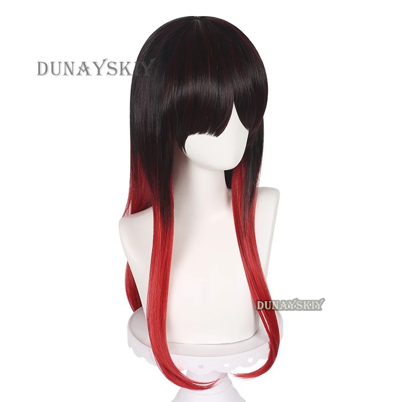 Coupe-vent Anime Cosplay Costume, Rouge, Long, Droit, Perruque Cos, Py Party Playing, Nouveau, Tasuku, Tsubak37