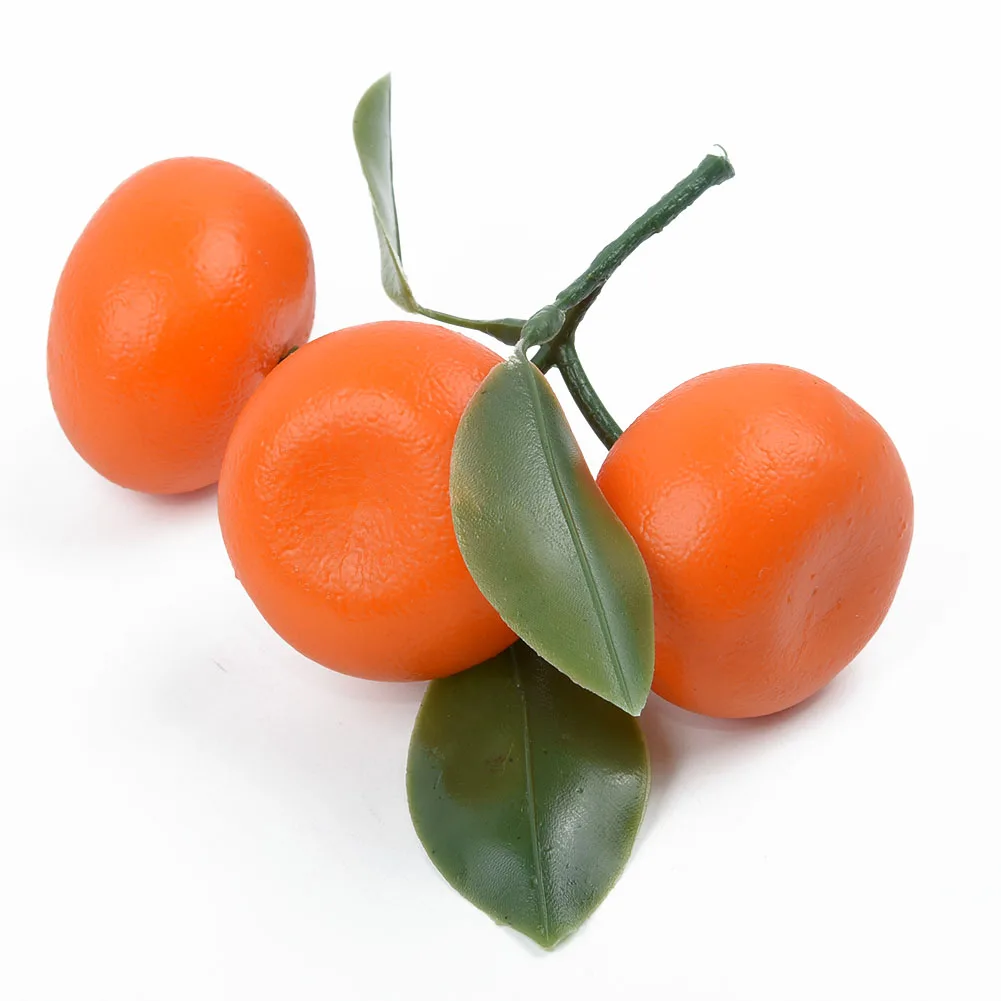 1 Stem Artificial Fruit Tangerine Decorative Fruit And Vegetables Kitchen Fake Display Food For Home Decor Props
