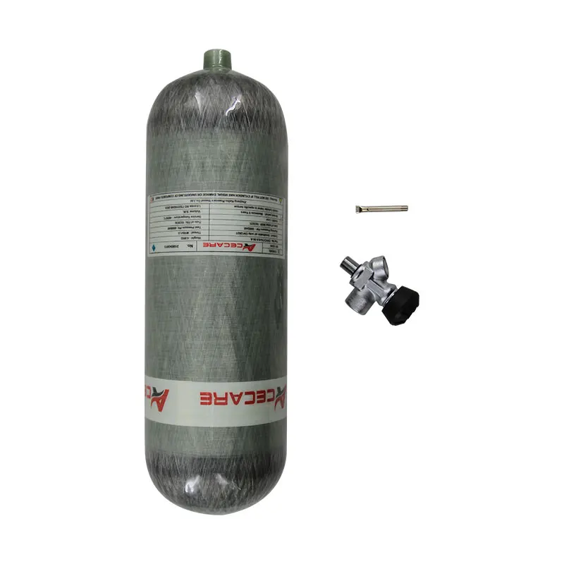 Acecare-Bouteille précieuse de plongée sous-marine HPA, 9L, haute pression, intervalles 4500psi, 300bar, assujetet station de remplissage pour la plongée