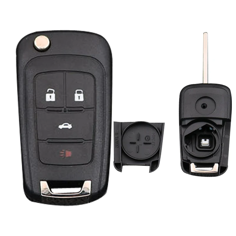 

For Buick Regal 4 Button Flip Key Shell Autokeysupply AKBKF105