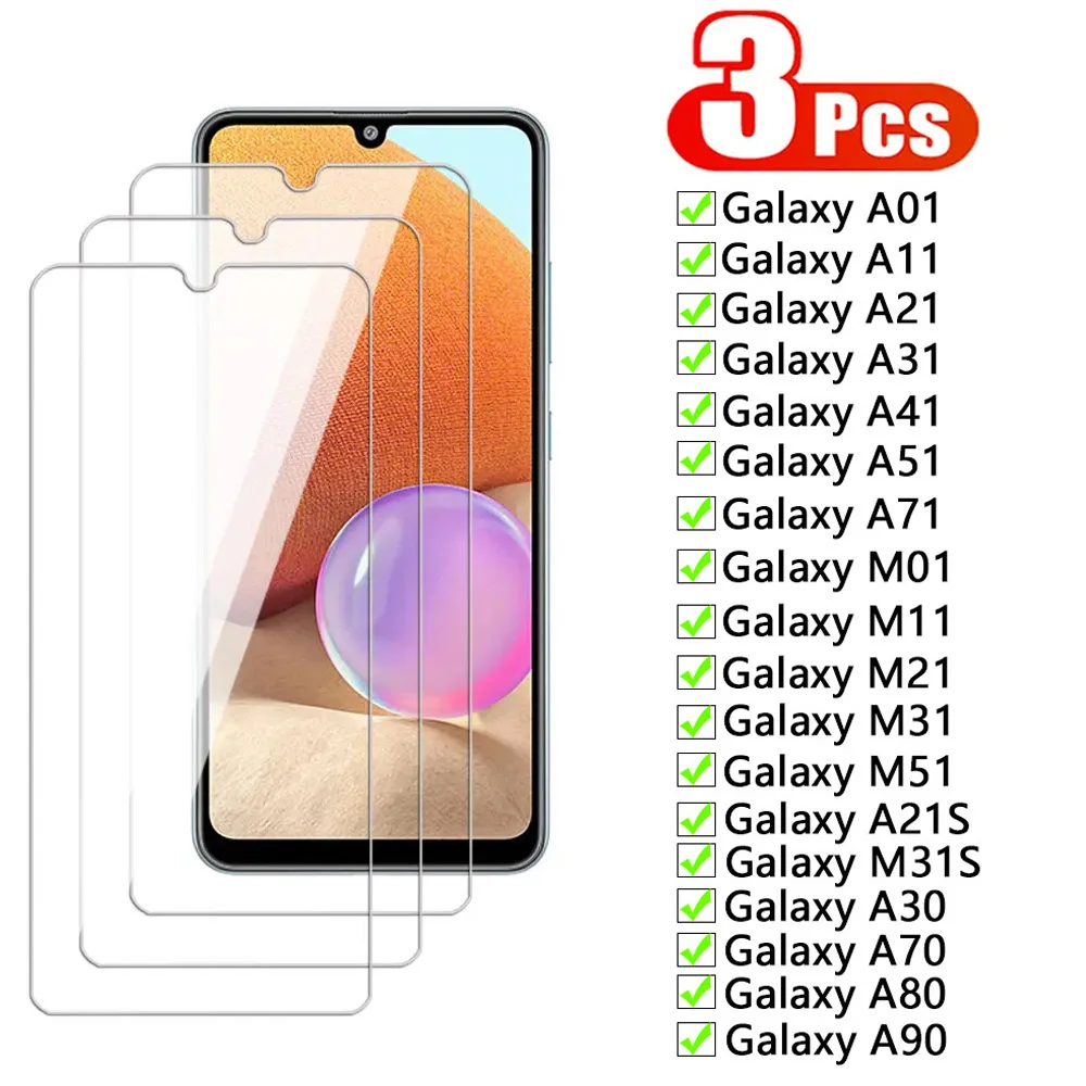 3PCS Tempered Glass…