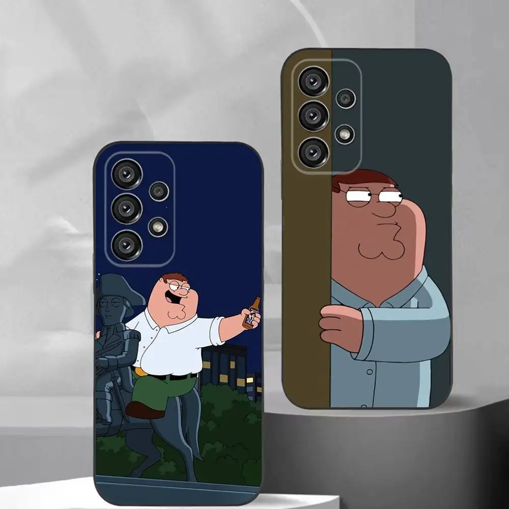 

F-Family Cute G-Guys Phone Case For Samsung S25,S24,S21,S22,S23,S30,Ultra,S20,Plus,Fe,Lite,Note,10,9,5G Black Cover