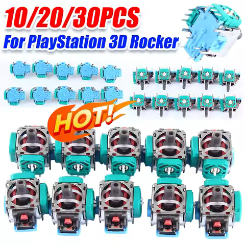 10pc/Lot 3Pin 3D Rocker 3D Analog Joystick Sensor Module Game Console Replacement For PlayStation 4 PS4 Controller PS4 Joysticks