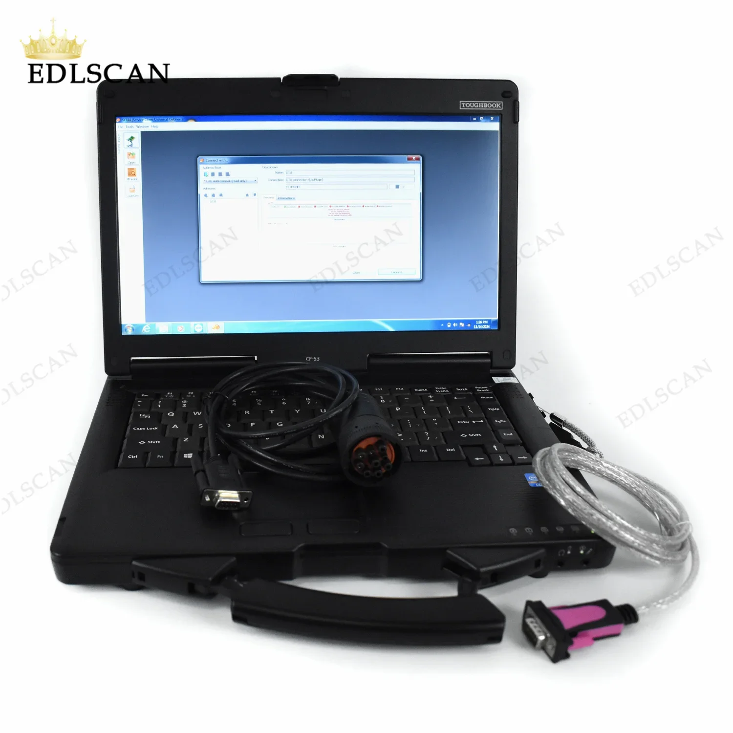 

CABLE DIAGNOSIS KIT EXCAVATOR TON CRANE FOR SCULI LIEBHERR WITH CF53 LAPTOP SCULI DIAGNOSTIC SCANNER