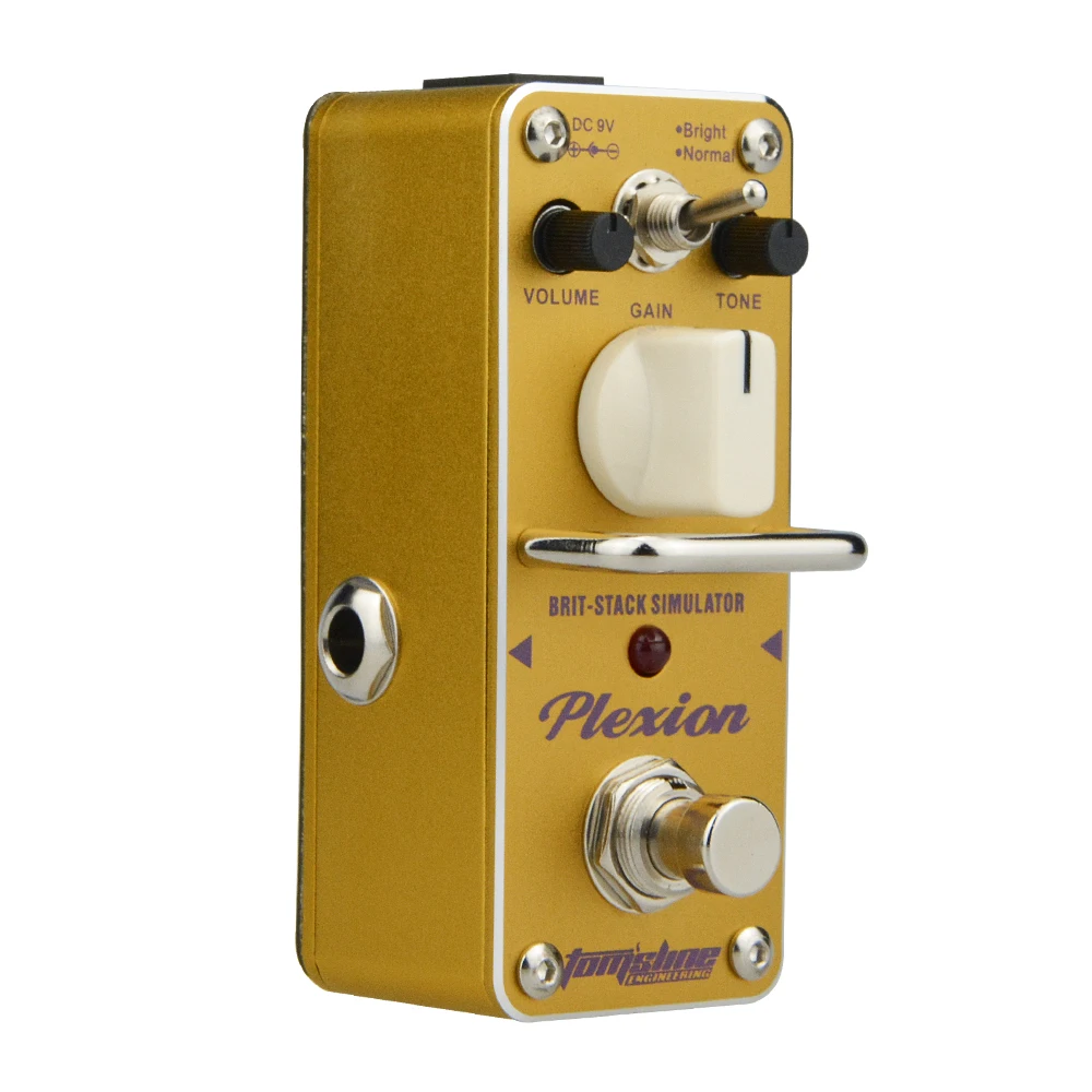 AROMA Electric Guitar Pedal APN-3 Plexion Effect Brit-stack Simulator Guitar Effect Pedal True Bypass Guitar Parts & Accessories