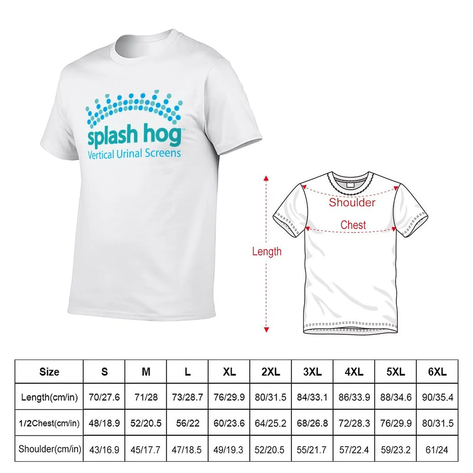 New Splash Hog - Vertical Urinal Screens T-Shirt anime cute tops mens graphic t-shirts