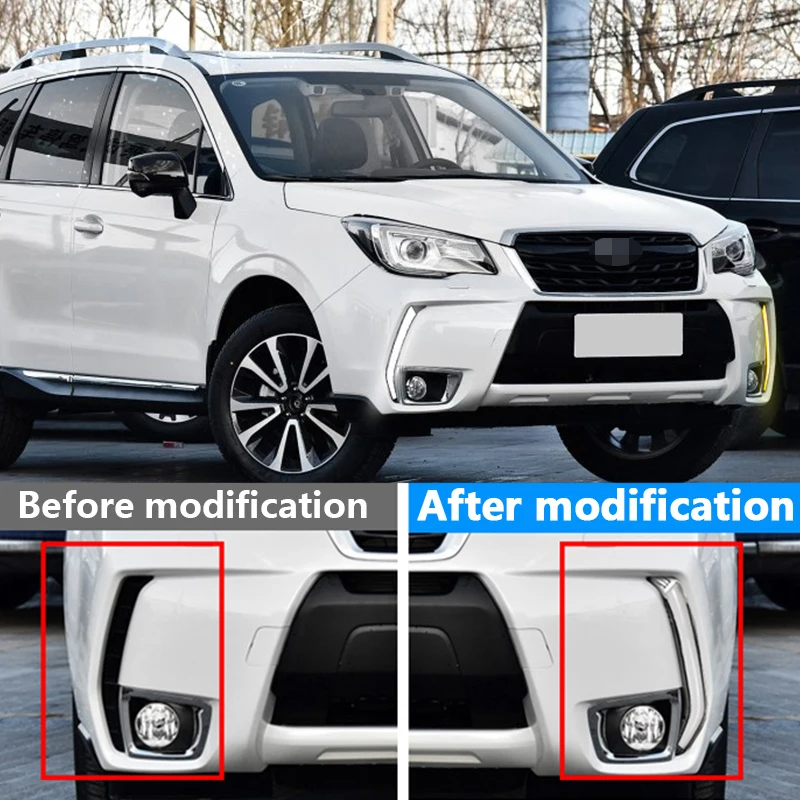 Cho SUBARU Forester 2013 2014 2015 2016 2017 Sửa Đổi LED Đèn Chạy Ban Ngày Đèn Sương Mù Hội Phụ Tùng Ô Tô