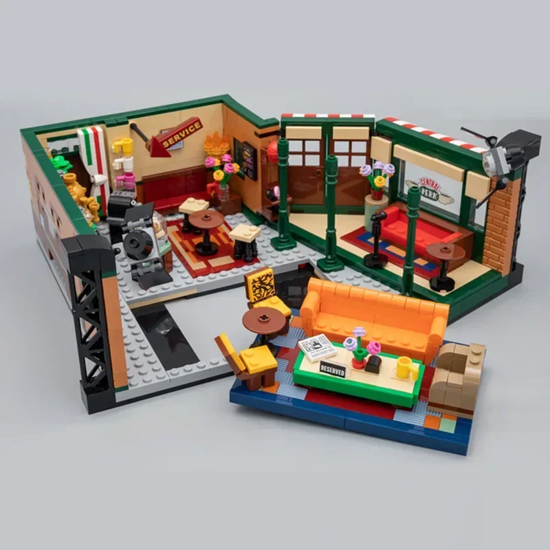 American TV Drama Central Perk Cafe Zimmer Freunde Haus Modell Baustein Ziegel Spielzeug Geschenk Kind