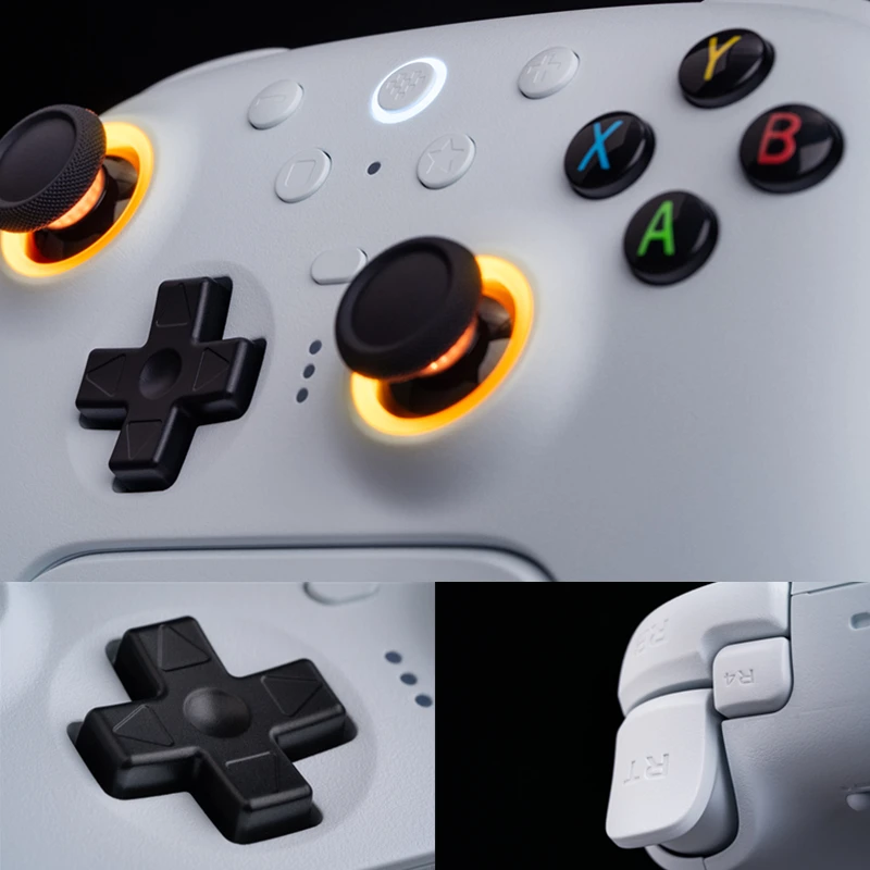 Bezprzewodowy kontroler gier 2.4G 8BitDo Ultimate z efektem Halla Adapter 2.4g do komputera PC Windows 10 11 Steam Android Raspberry Pi