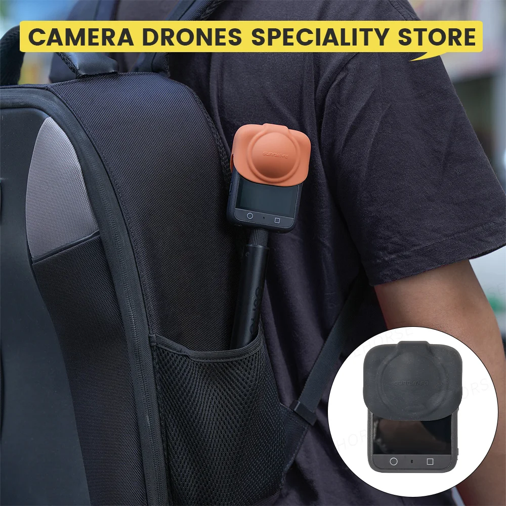 ฝาครอบเลนส์ซิลิโคนสำหรับดีไอ ออสโม 360 ตัวป้องกันเลนส์เลนส์ป้องกันรอยขีดข่วนสำหรับดีไอ ออสโม 360 อุปกรณ์เสริมสำหรับกล้อง