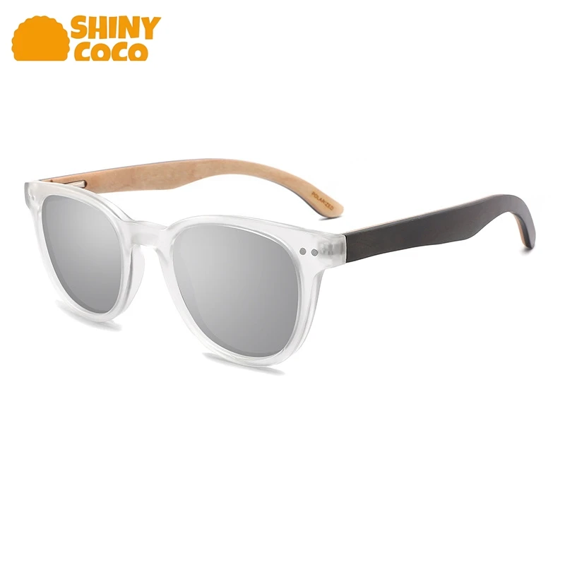 

ShinyCoCo Luxury Brand Wooden Double Layered Leg Polarized Sunglasses Rice Nail Bamboo And Wood Sun Protection Sunglasses