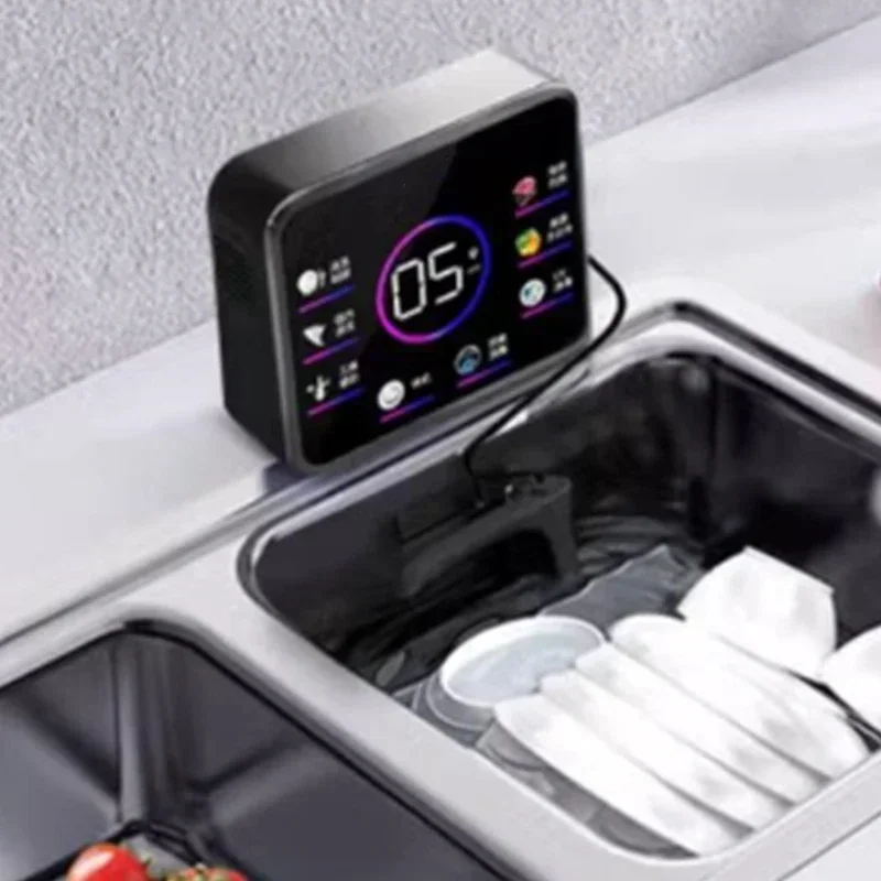 Ultrasonic dishwasher, no installation required, removes pesticide residues, sink type, a must-have for home kitchens.