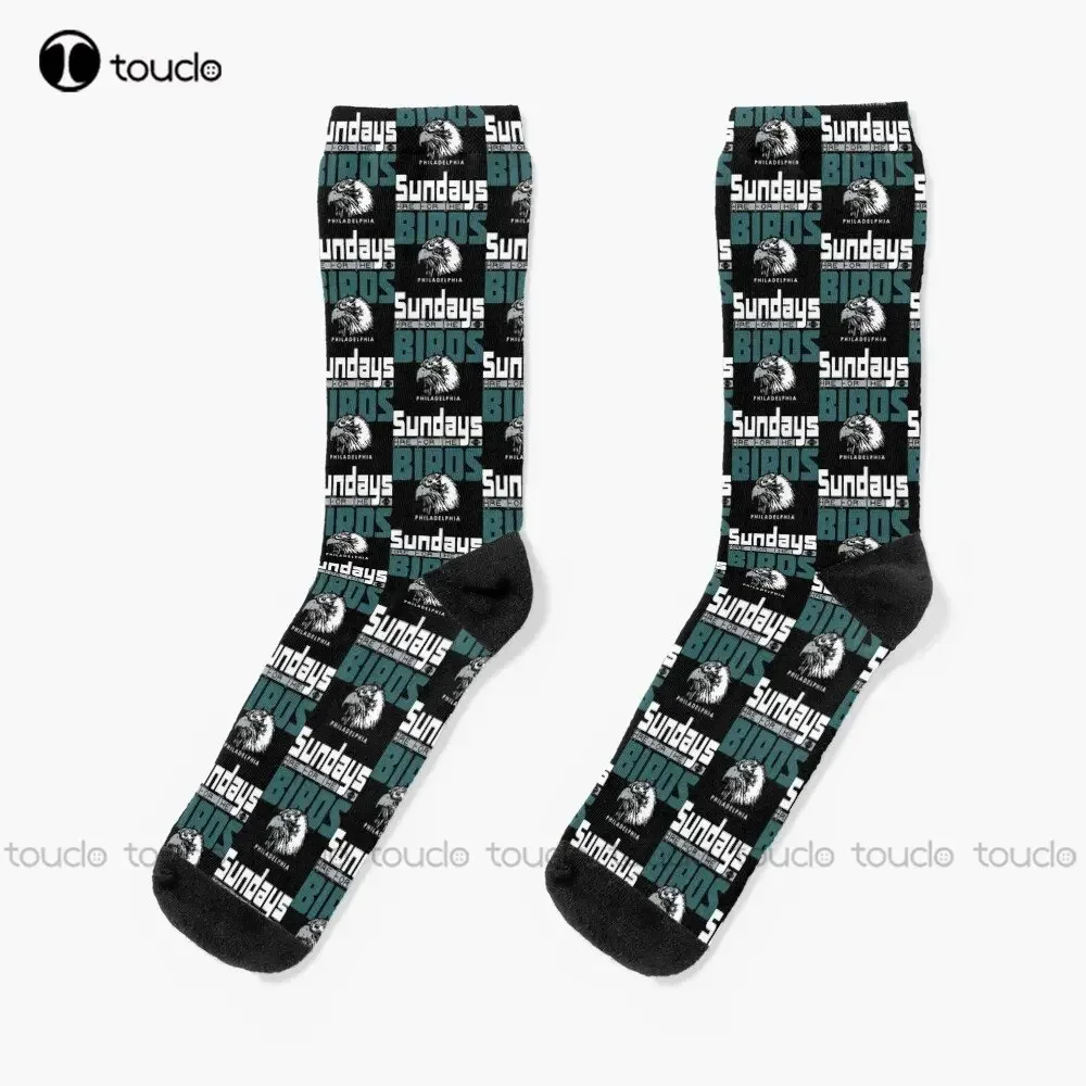 Funny Philadelphia Pro Football - Sundays Socks Womens Boot Socks Personalized Custom Unisex Adult Teen Youth Socks Custom Gift