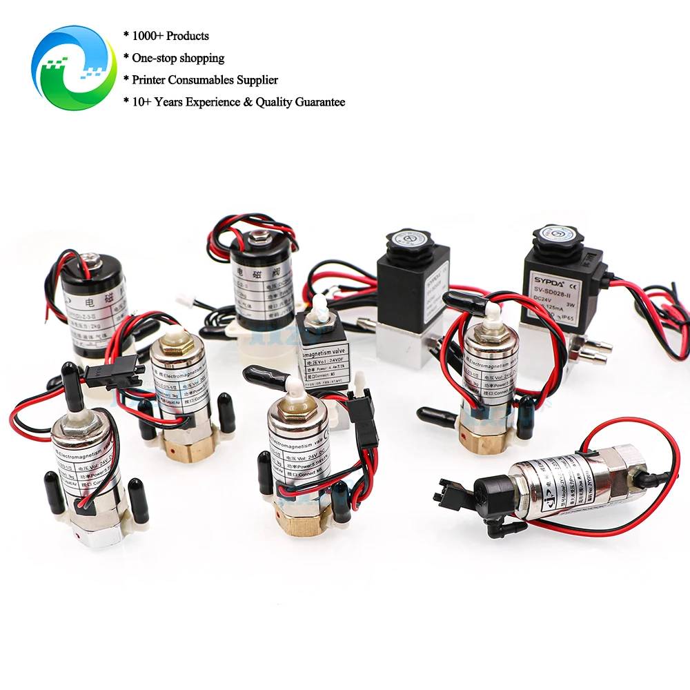 2-Way 3-Way Solenoid Valve for Solvent Printer UV Flatbed Machine Magnetic Valve XXZY