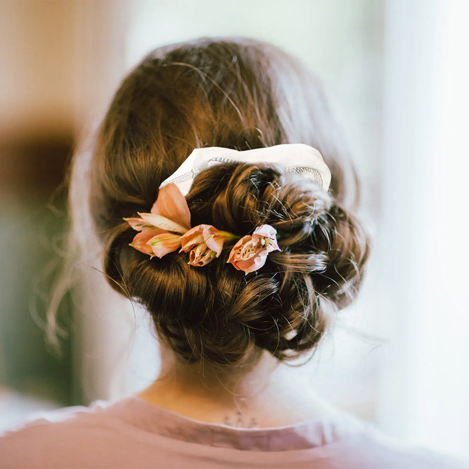 

3pcs Rings Elegant Ponytail Ropes Elastic Washable Fashion Hair Accessories For Women Long-Lasting Diamond Scrunchy Hair Ties