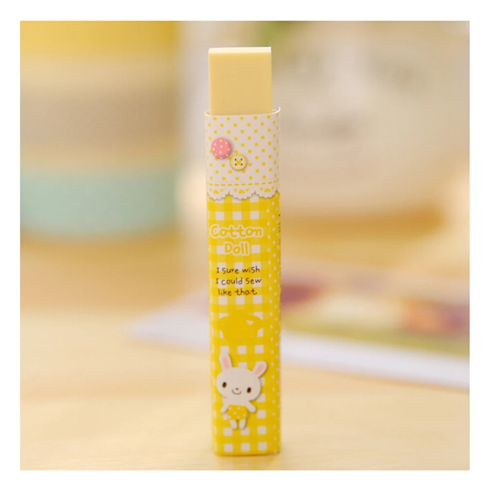 

3 Pcs Colorful Cartoon Eraser Erasers Pencil for Students Rubber Kids Korean Version