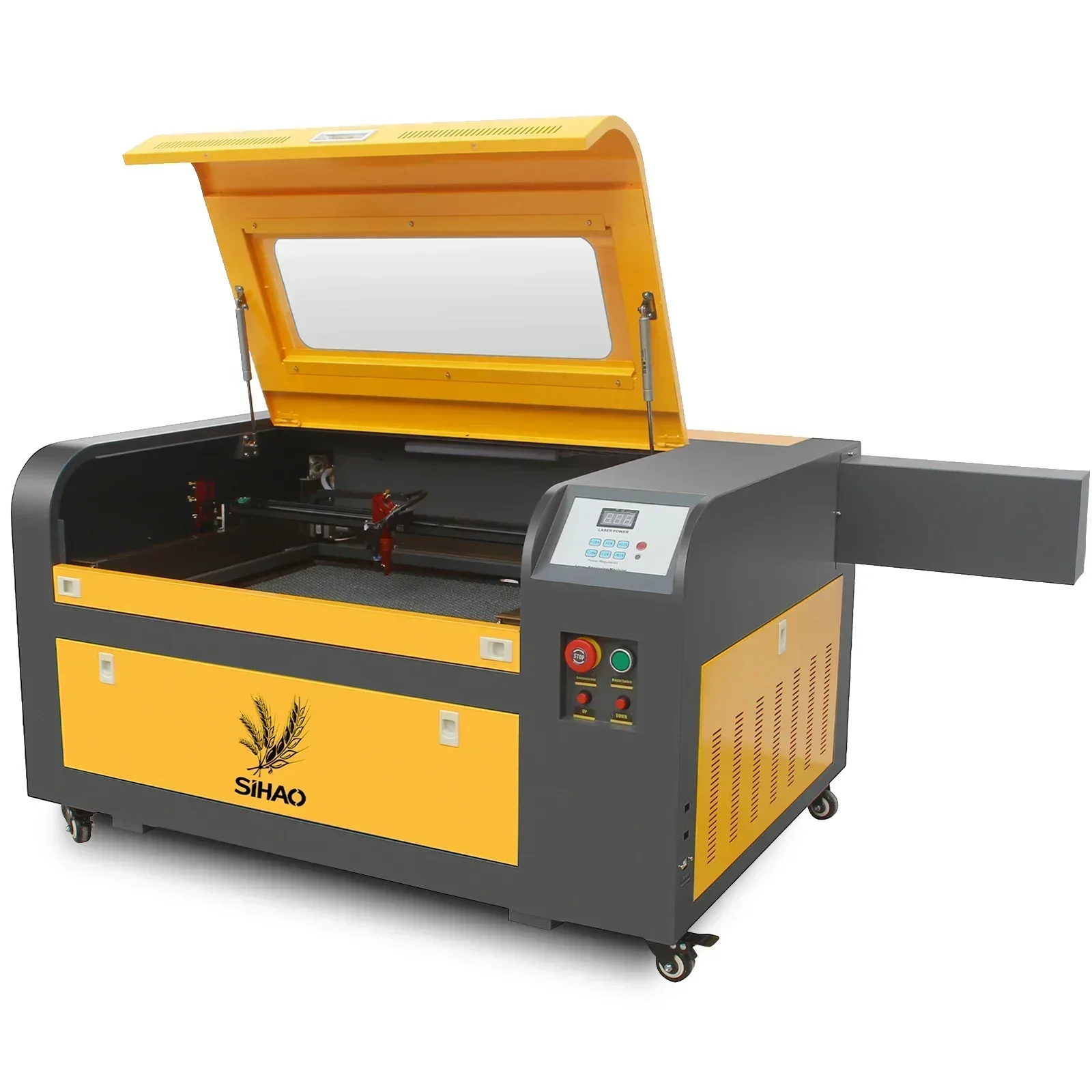 SIHAO CO2 Laser Engraver Machine 60W Cutter Print M3 Motherboard for Acrylic Fabric Wood Artwork Laser Engraving Tools