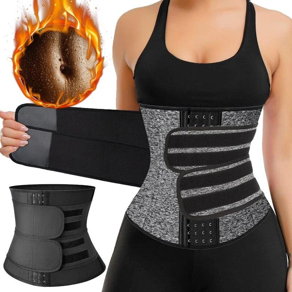 

Men Sauna Sweat Waist Trainer Shapewear Cinchers Slimming Belly Girdle Abdominal Shaper Belt Tummy Control Trimmer Corset