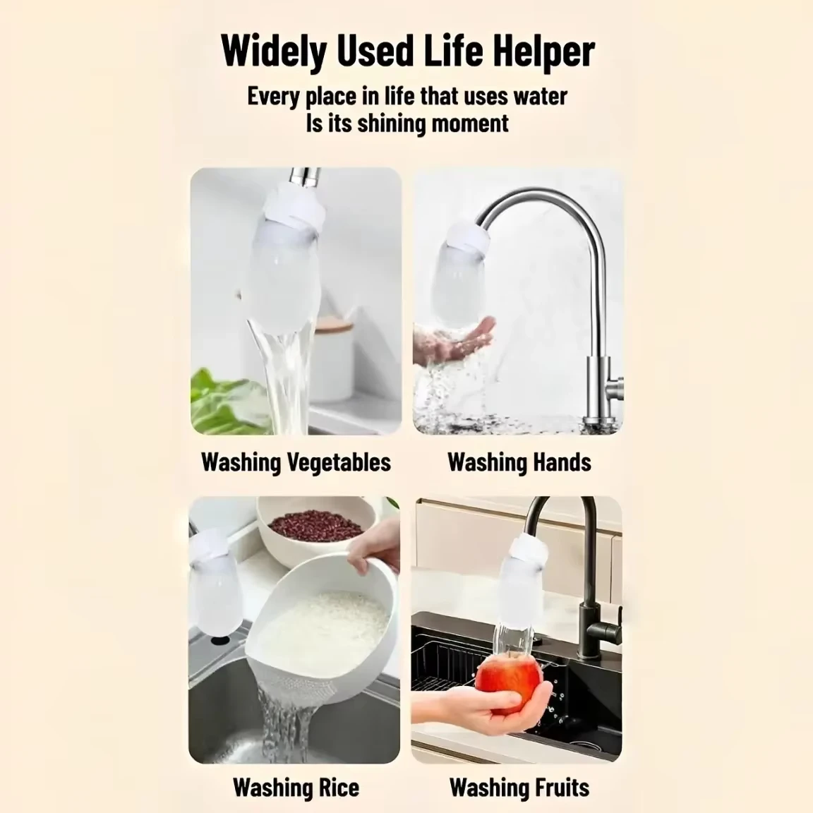 Faucet Filter Cover 50/100Pcs Disposable Water Purifier Sleeve for Tap Prevents Sediment with Bag image 6