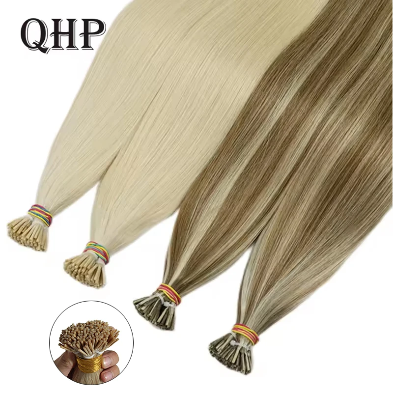 I Tip Hair Extensions Straight Real Hair Extensions 40g/50g/Set 12-26inch Capsules Keratin Natural Human Fusion Hair Extension