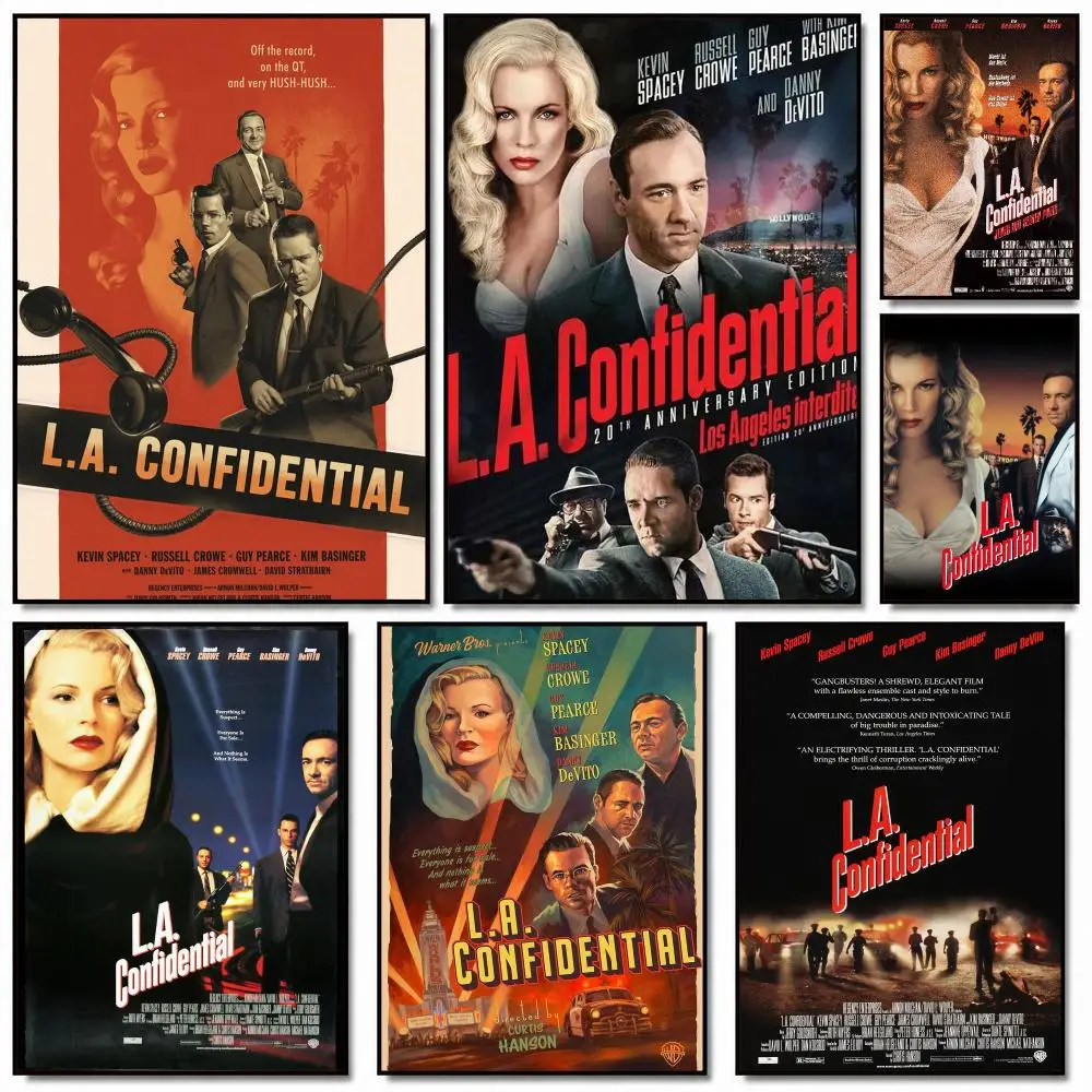 classic movie L-LA Confidential-L Painting Calligraphy Artwork for Home Bedroom Office Wall Decoration Gift