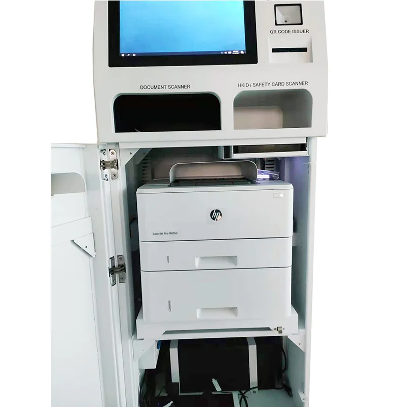 OEM/ODM ATM Self-Service Kiosk Touch Screen Built-In Printer Barcode Scanner Payment Function Indoor Application SDK Included