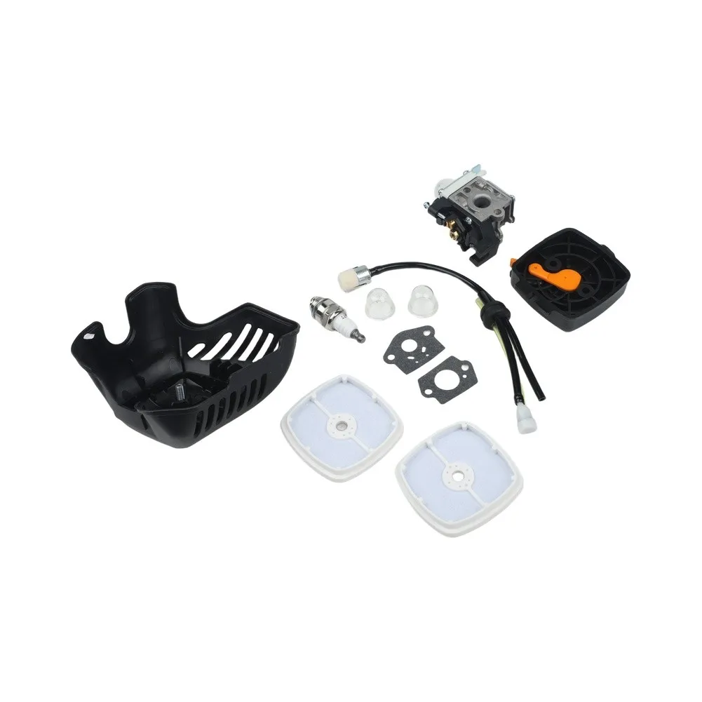 For Echo For SRM-225 Carburetor Kit Includes Air Filters Fuel Line Bulbs Gaskets Spark for 225 Series Trimmers
