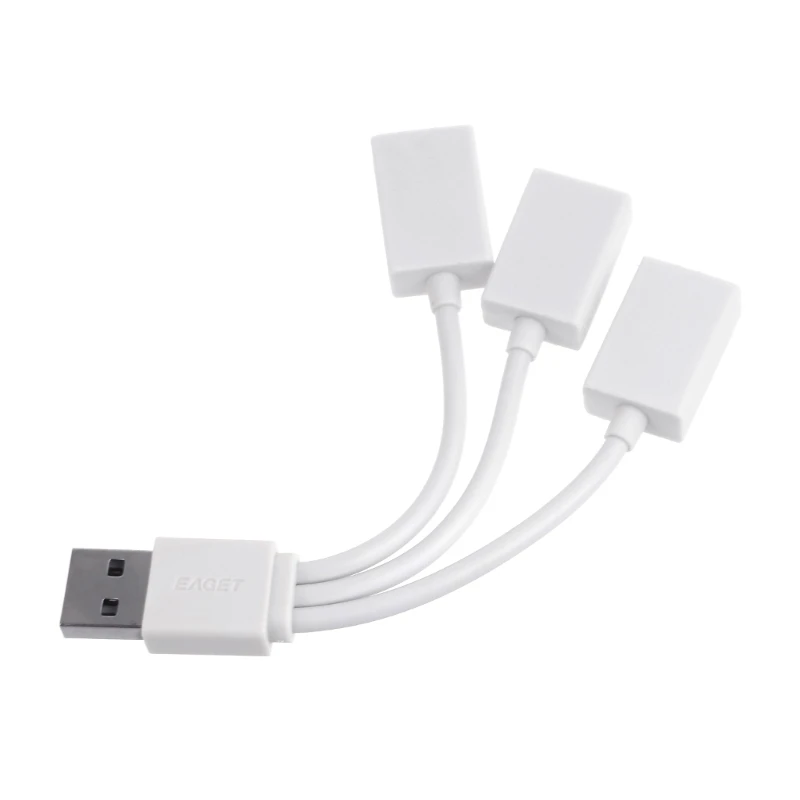 USB Cable Splitter Phone Adapter USB to USB 2.0 Adapter with Data & Charging Dropship