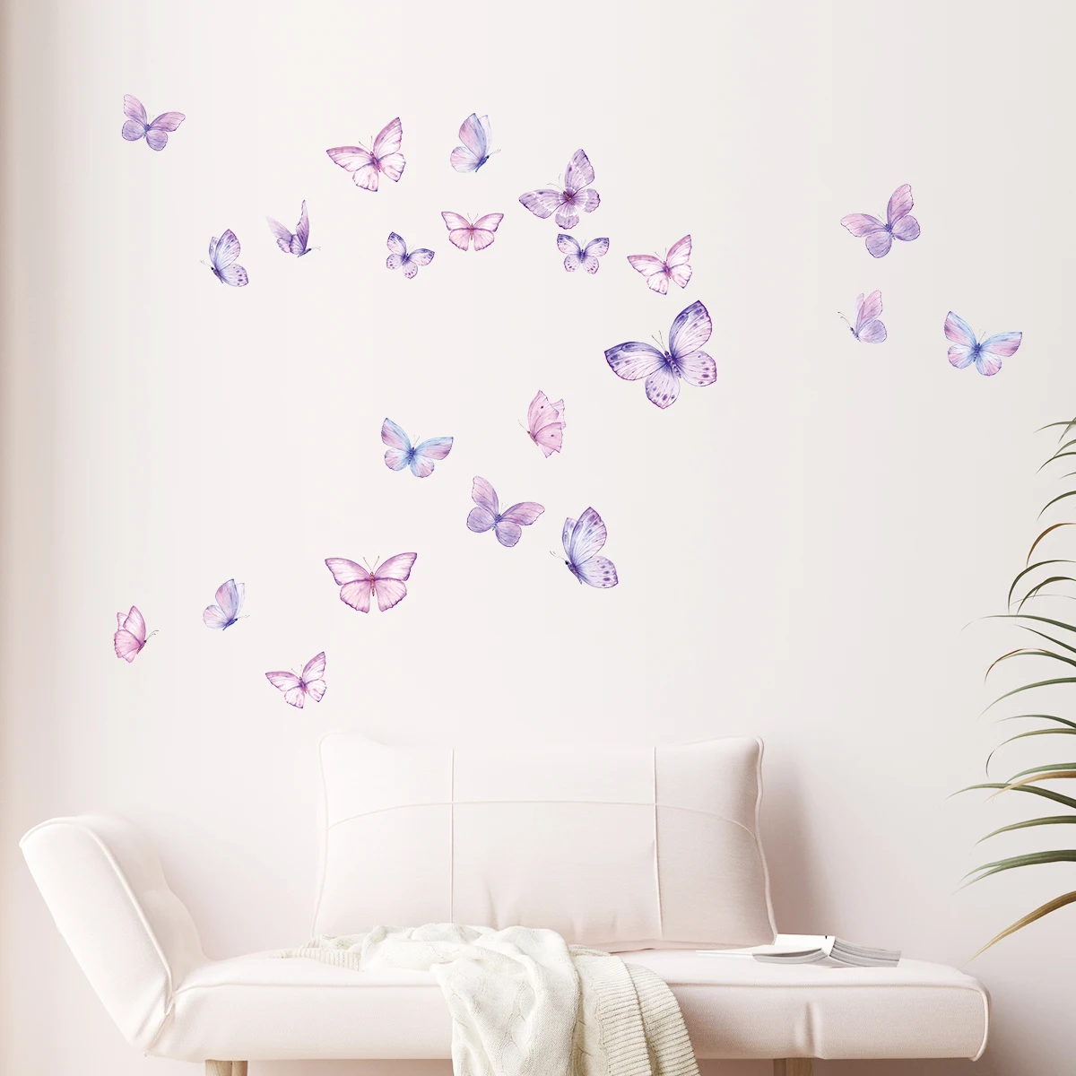 Colorful Butterflies Wall Stickers for Kids Room on Wall Decoration Children Girls Room Wall Decals Bedroom Decor for House