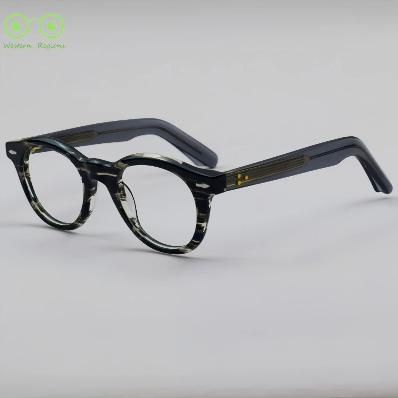 إطار نظارات ريترو فاشن كلاسيكي للرجال والنساء من الأحماض للرجال، يمكن استخدامه عالميًا ومتعدد الاستخدامات لقصر النظر