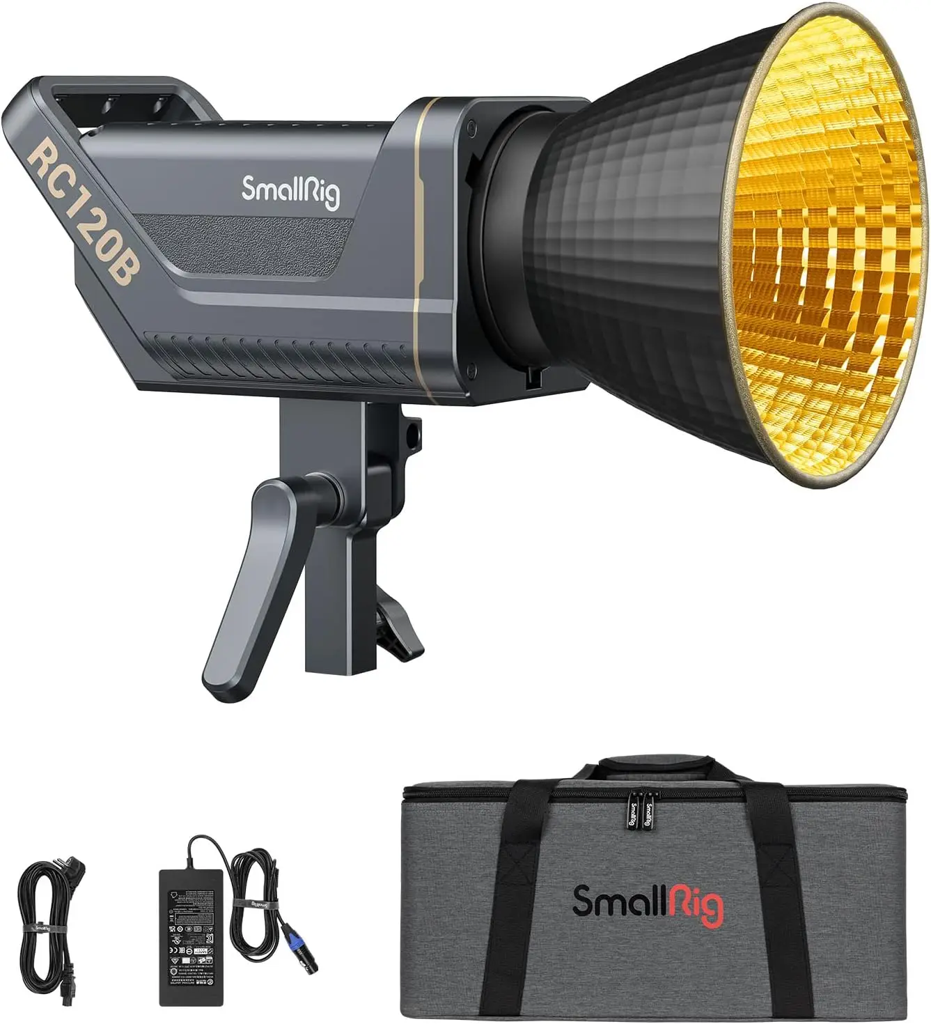

SmallRig RC 120B 120W Bi-Color Cob Video Light, 9 Lighting Effects Support AC Adapter & 14.4V/26V V-Mount Battery-3471