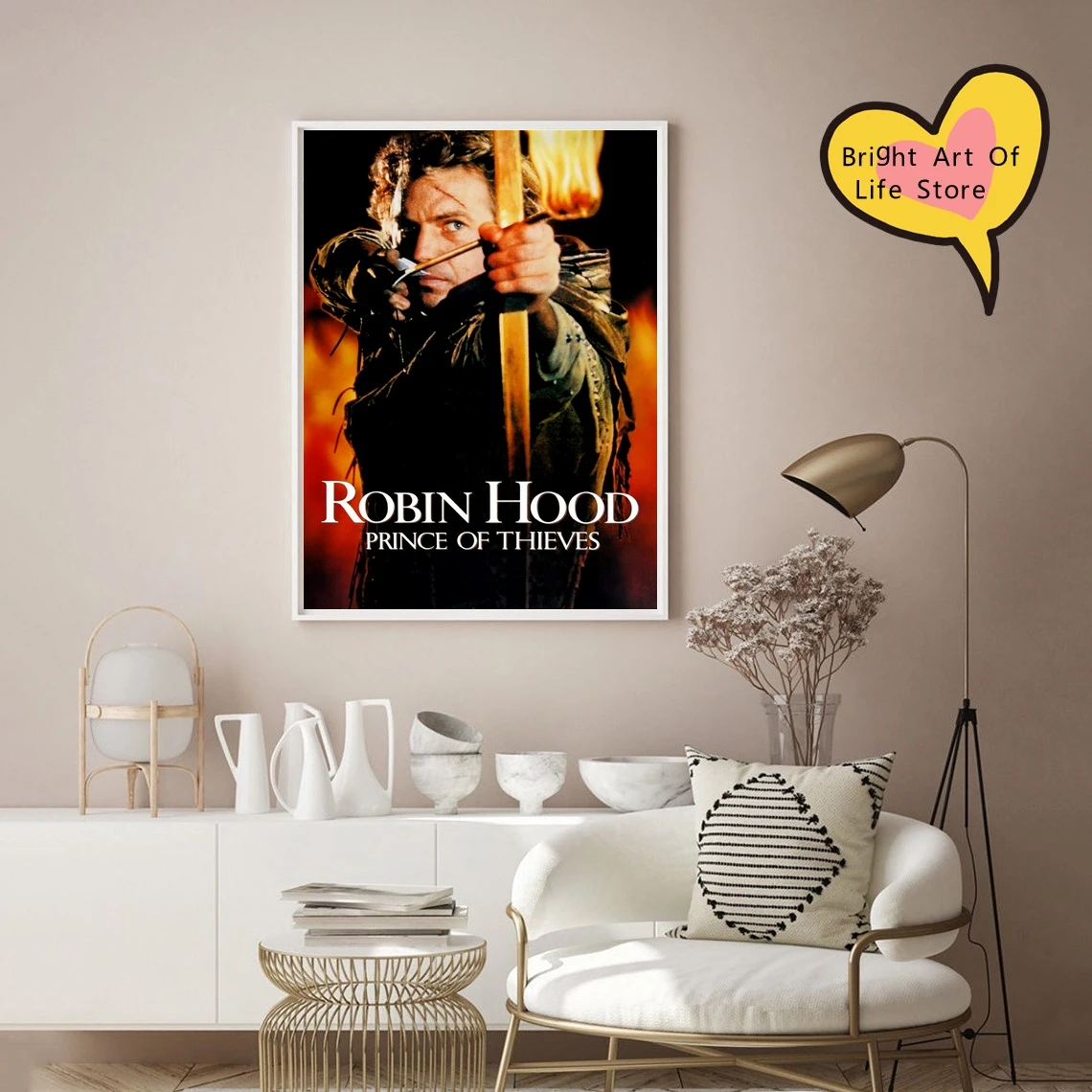 روبن هود أمير اللصوص ملصق الفيلم ديكور المنزل طلاء جدران (بدون إطار)