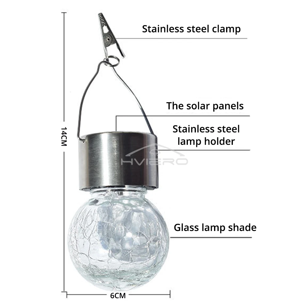 Solarleuchten, LED-Baum-Hängelampe, dekorative Landschaftsglas-Kronleuchter, wasserdichte Gartenvillen für den Außenbereich, ultrahelle Beleuchtung