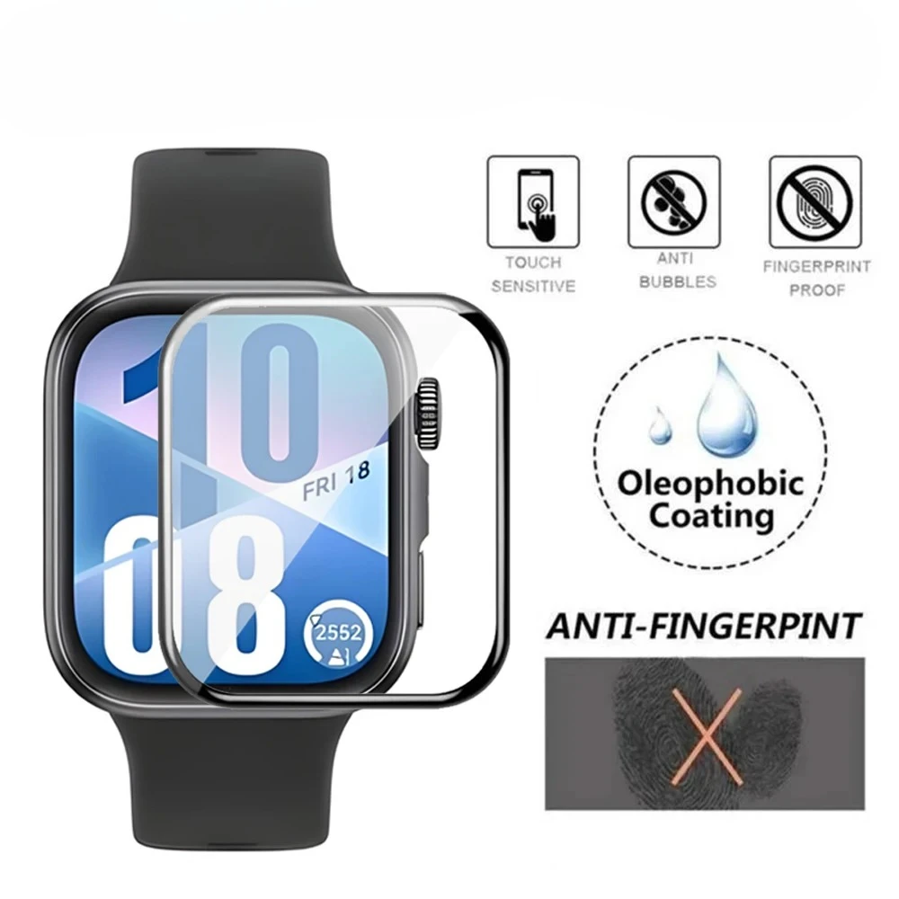 واقي شاشة لهاتف هواوي ساعة فيت 4 4Pro 3 غطاء منحني ثلاثي الأبعاد لهاتف هواوي Fit4 4 Pro Fit3 Ultra-HD طبقة حماية كاملة التغطية #5