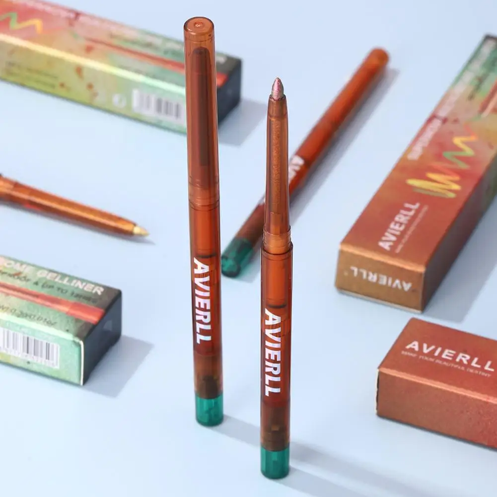 6 Farben Glitzer-Eyeliner, mehrfarbige Optionen, Glitzer-Eyeliner, geeignet für Halloween- und Weihnachtsmake-up, Augen-Make-up I3H8