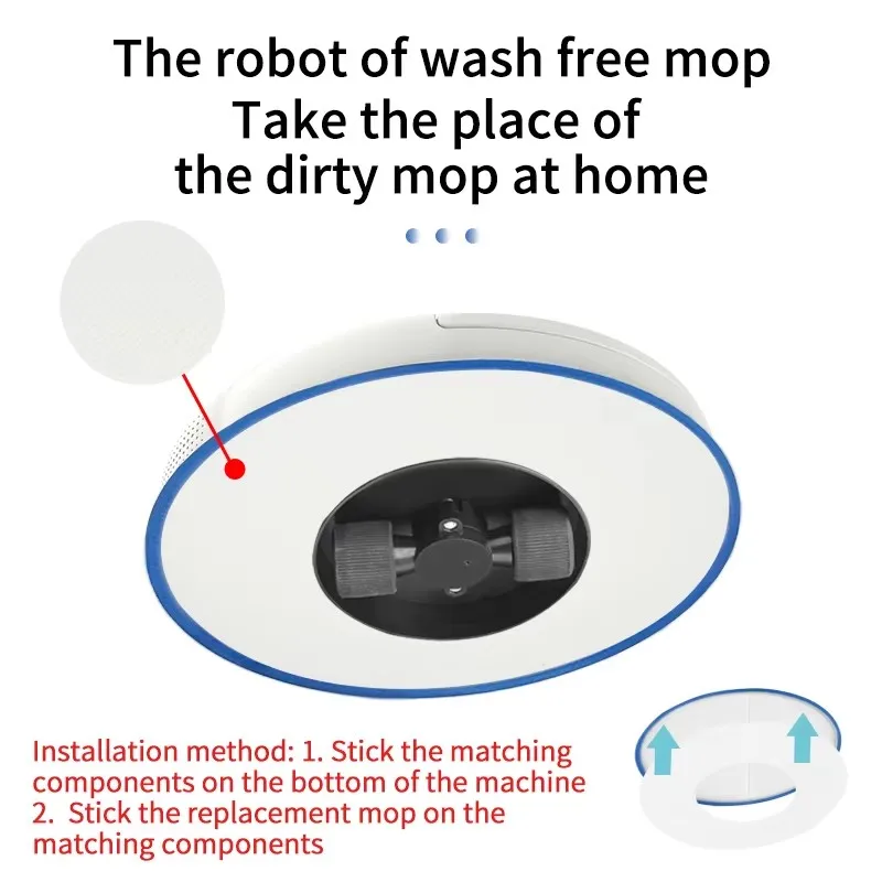 ALEE Mopping Robot Sweep Cleaner 4000mAh 230 mL serbatoio dell'acqua 300 minuti lavapavimenti a secco e a umido per pavimento