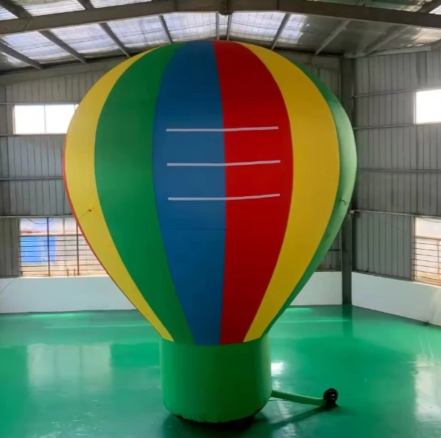 Nadmuchiwane logo, duży, nadmuchiwany balon na ogrzane powietrze z PVC do reklamy na zewnątrz w supermarkach, z dmuchawą, łatwy montaż, lekki.