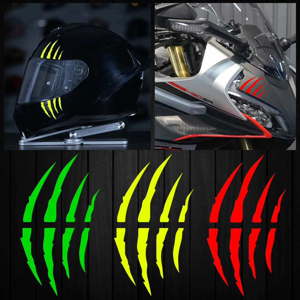 

Коготь, царапины в полоску, наклейки на мотоцикл, мото скутер, лобовое стекло, фара, брови, шлем, топливный бак, виниловая наклейка, аксессуары