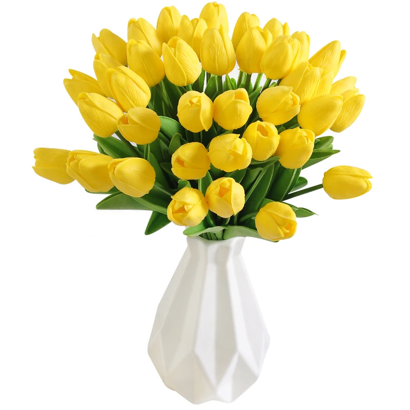 5/10 Stück 29 cm Tulpen-Kunstblumenstrauß, PE-Schaum, gefälschte Blumen für Hochzeitszeremonie, Dekoration, Outdoor, Garten, Zuhause, Raumdekoration – Detail 8