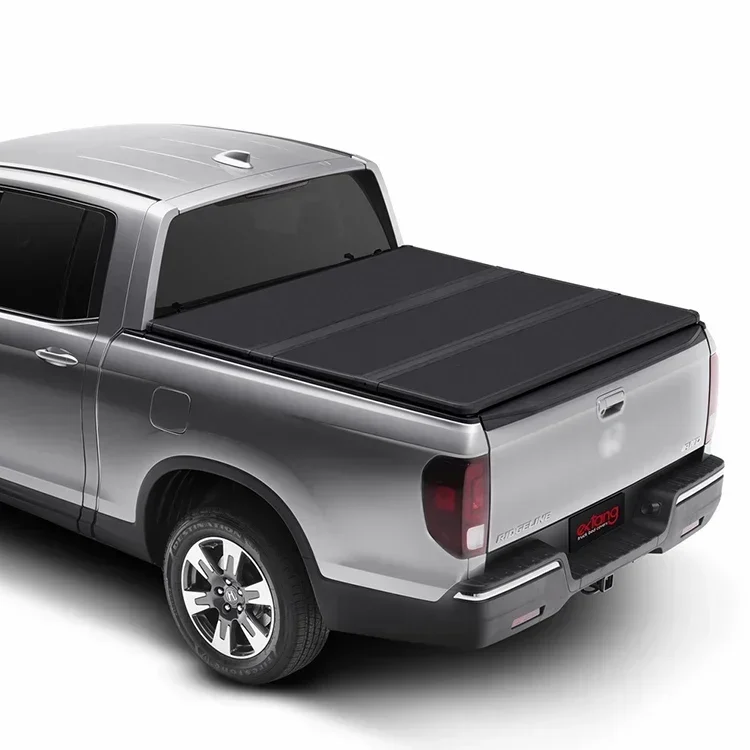 High Quality Pickup Truck Bed Cover Hard Tri-Fold Folding Tonneau Cover for Ford F150 Ranger Navara Dmax BT50 D40 Frontier Titan