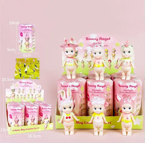 Nuovo Sonn Angel Cherry Blossom Series Blind Box Toy Hanami Edition Mini figura da collezione Desktop Decor Regalo di compleanno per bambini