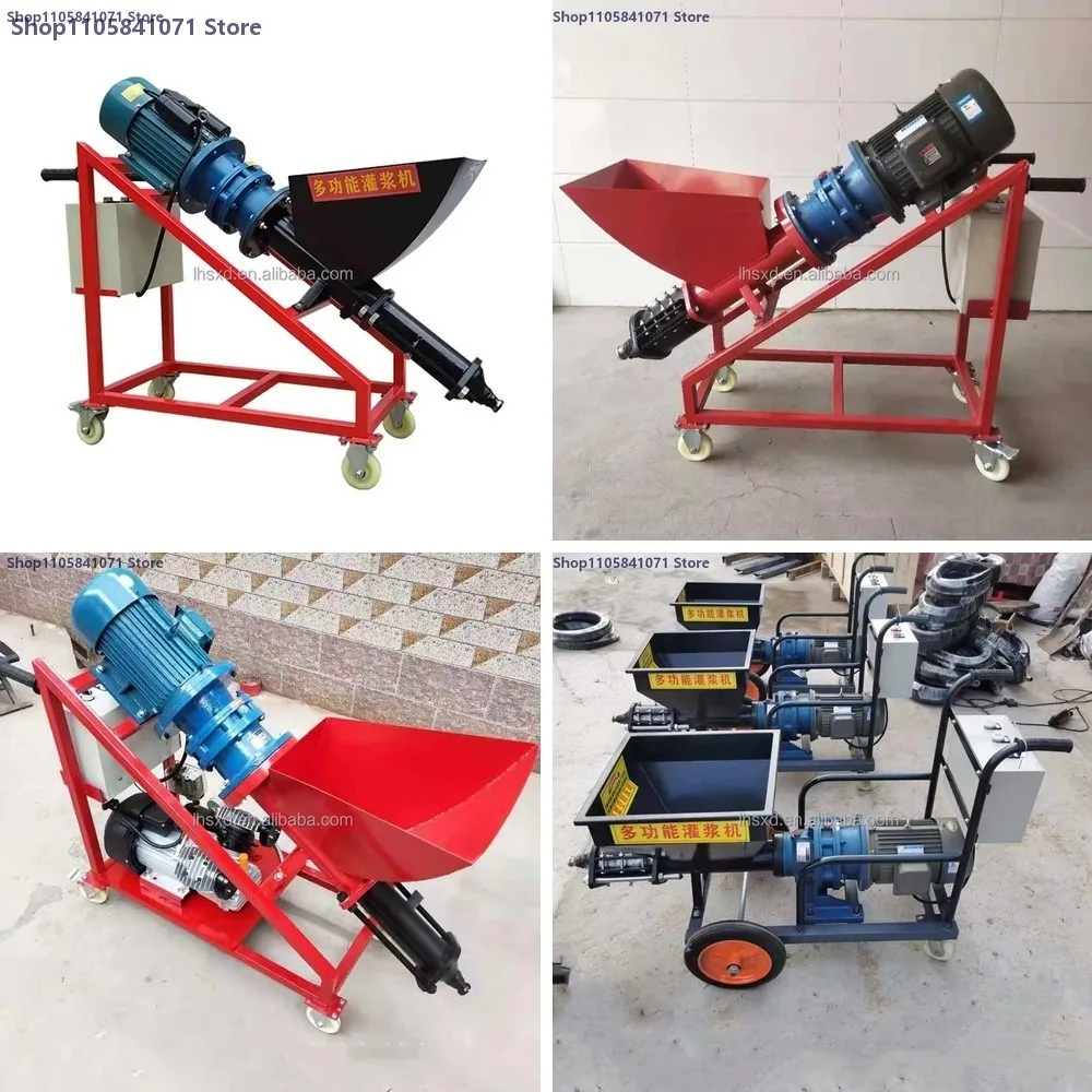 Small Electric Mortar Conveying Grouting Machine Gantry Cement Mortar Window Grouting Machine Combined Grouting Machine