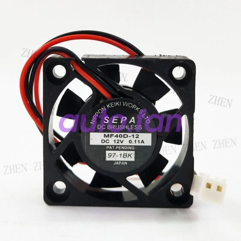 

Y Для SEPA MF40D-12 12 В 0,11 А 4 см 4010 2-проводной вентилятор охлаждения